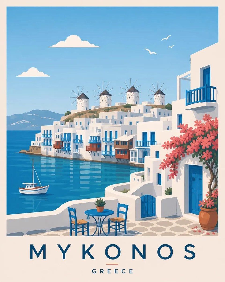 Create a premium editorial travel poster illustration of [DESTINATION…
