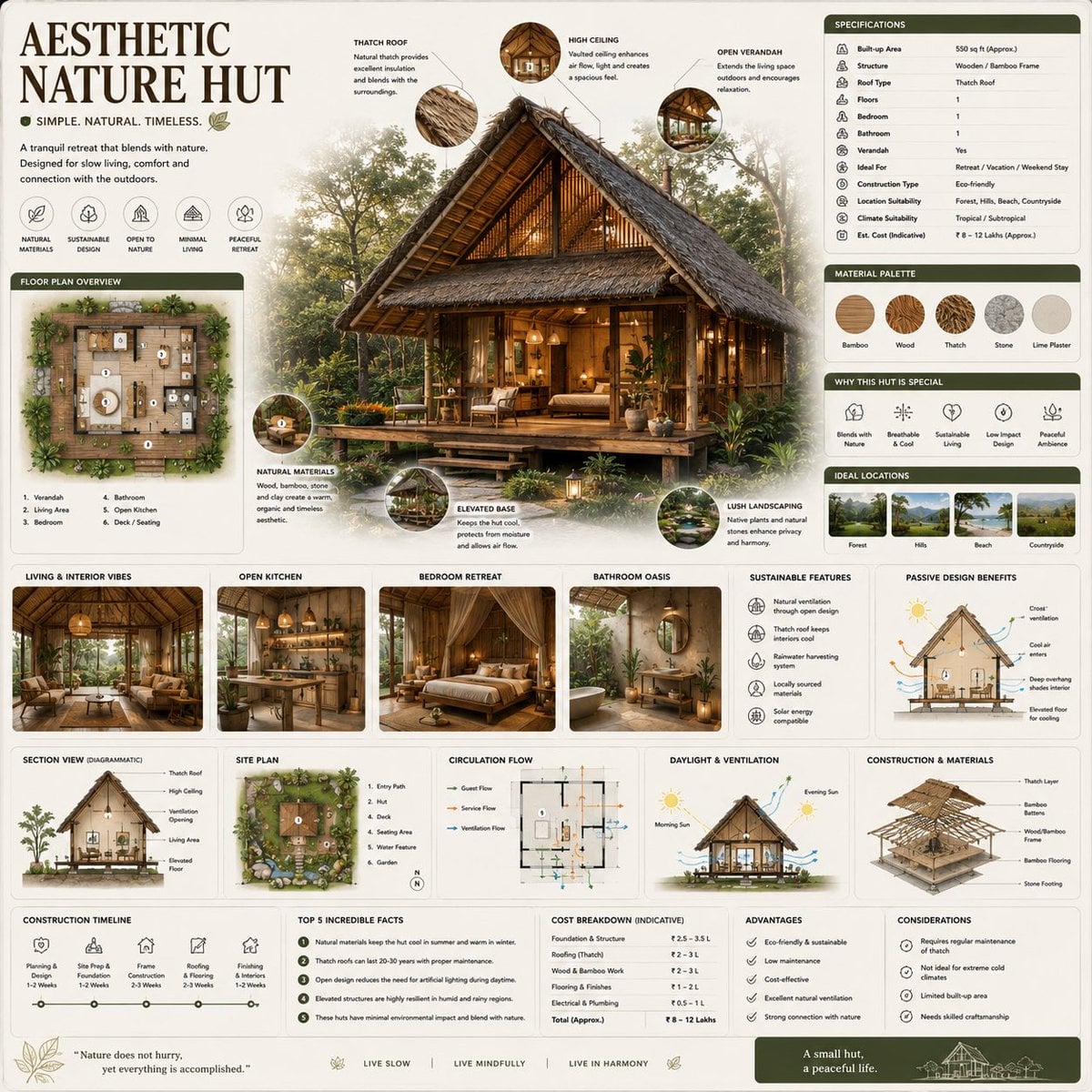 Create a premium square reference-style architectural infographic cen…