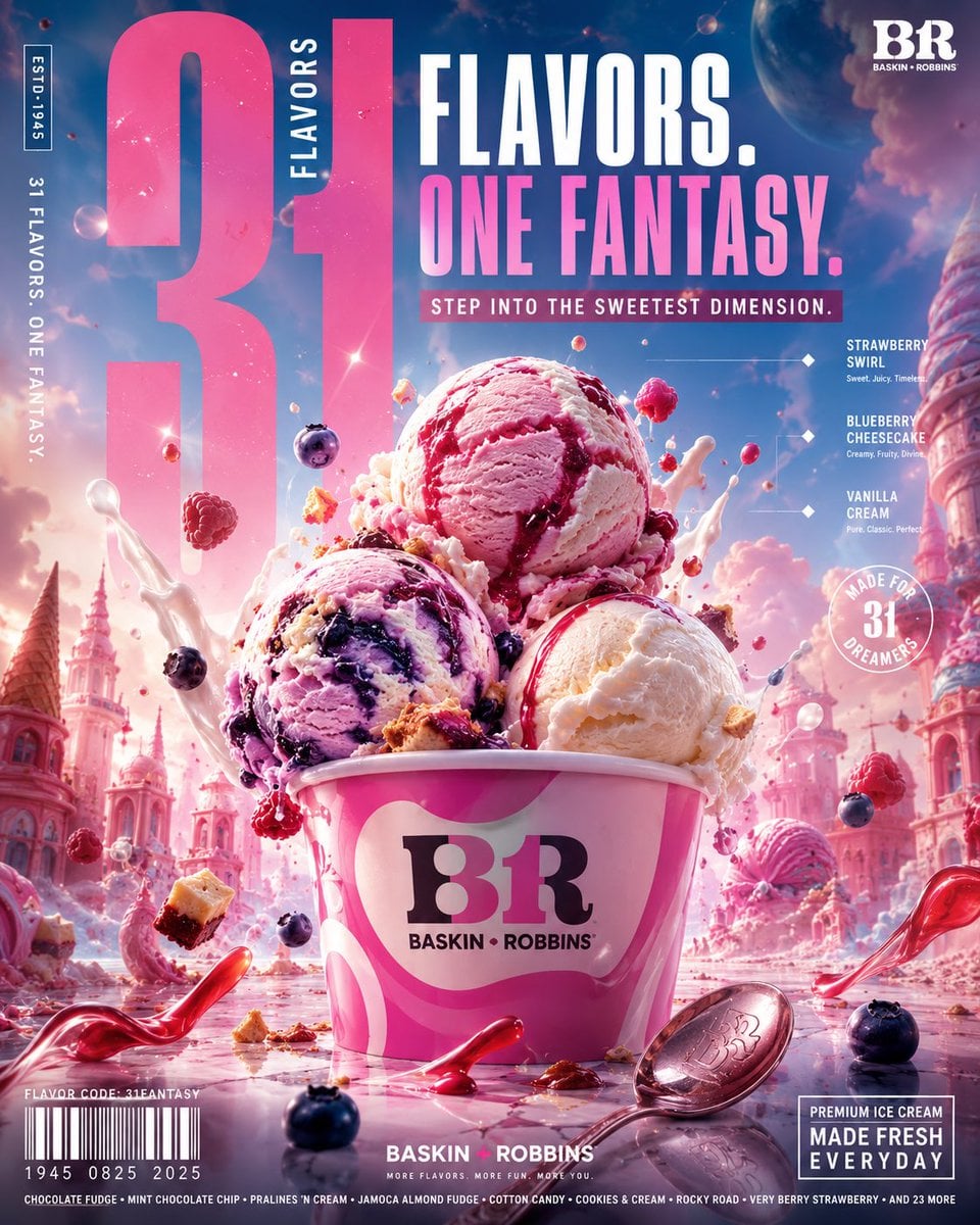 BASKIN ROBBINS — “31 FLAVORS. ONE FANTASY.” ULTRA-PREMIUM GLOBAL FMCG…