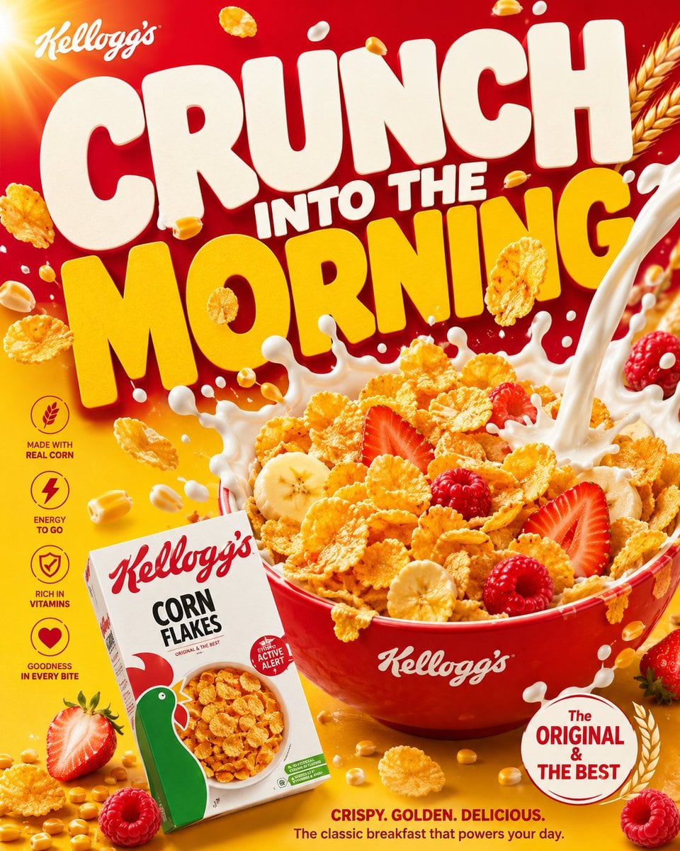 **GOLDEN MORN VIRAL FMCG POSTER CAMPAIGN SYSTEM** **“START GOLDEN. ST…