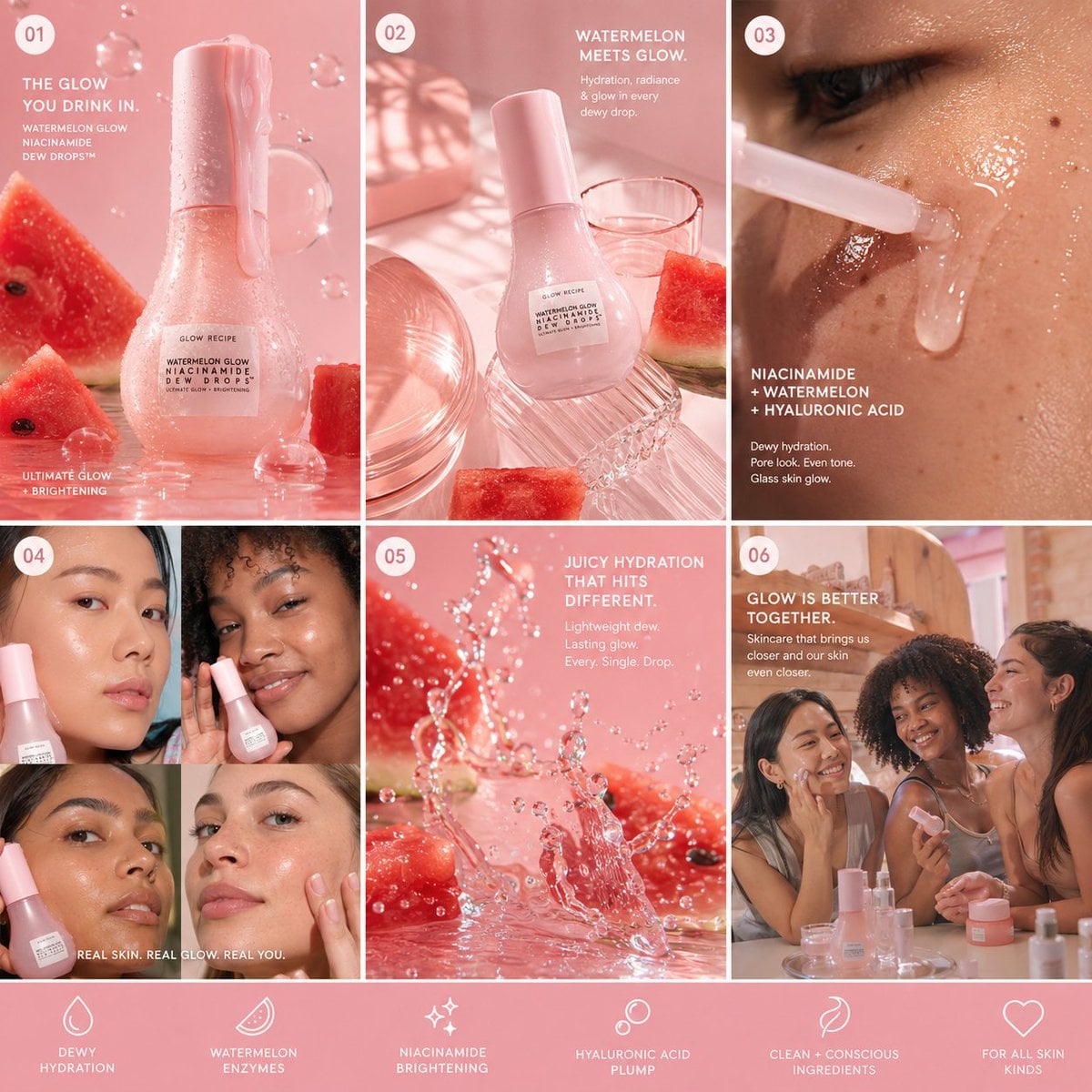MASTER CREATIVE JUMBO PROMPT - GLOW RECIPE “REAL SKIN. DREAM GLOW.” C…