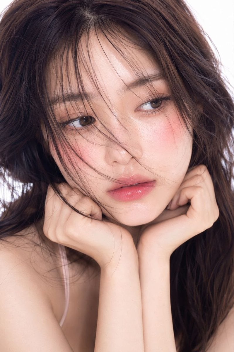 Ultra-realistic cinematic beauty portrait of a young Korean woman, so…