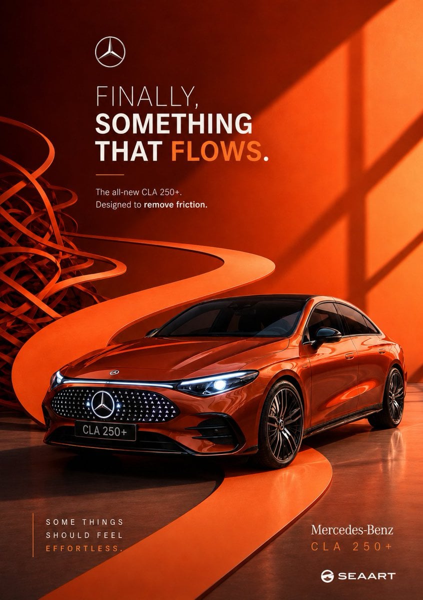 Create an ultra-premium conceptual automotive campaign poster for [AU…