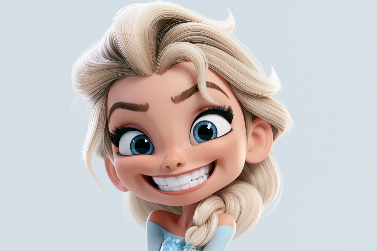 A highly stylized 3D caricature of [Character], with an oversized hea…