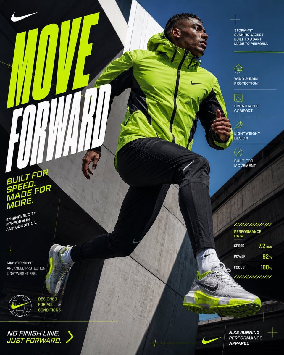 PROJECT: NIKE OUTERWEAR CAMPAIGN STYLE: World-class Nike social media…
