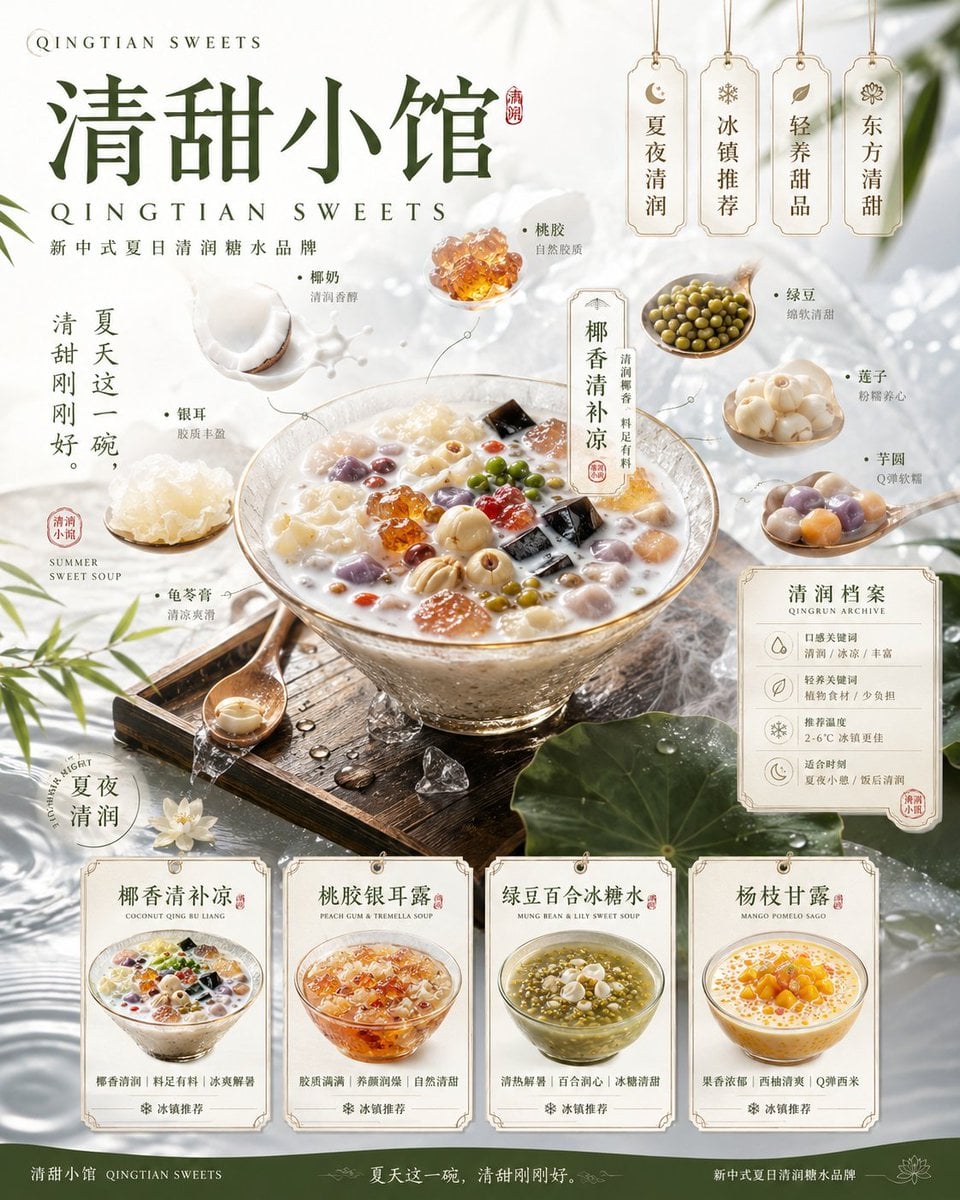 请根据以下品牌信息，创作一套高完成度、具有统一视觉系统的「4张品牌视觉提案」。 注意： 这不是一张四宫格拼图，也不是把4张内容合并在同一个…