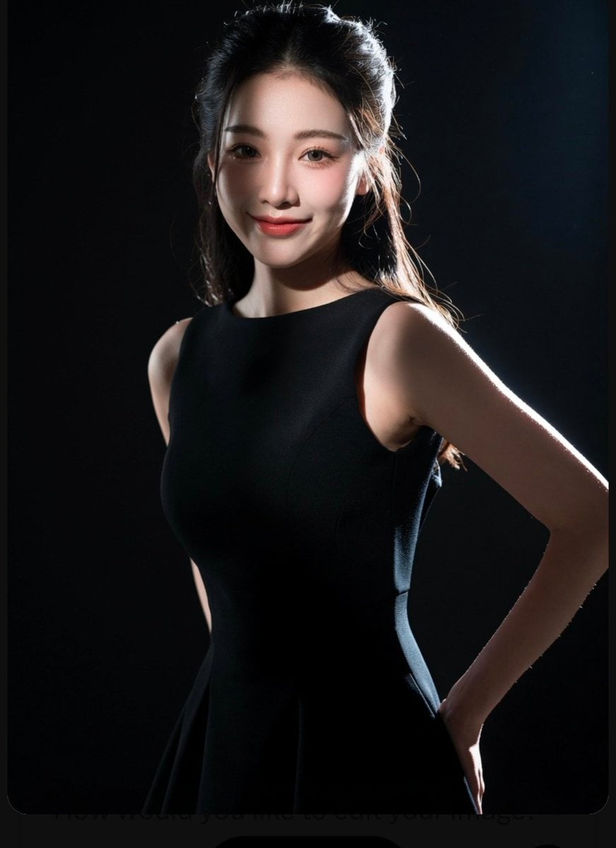 Create a high-end, cinematic studio portrait featuring an elegant Eas…
