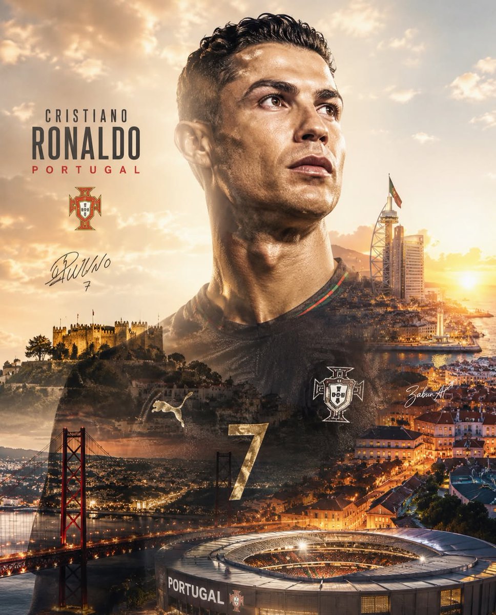 Create an epic double-exposure sports poster featuring a legendary fo…
