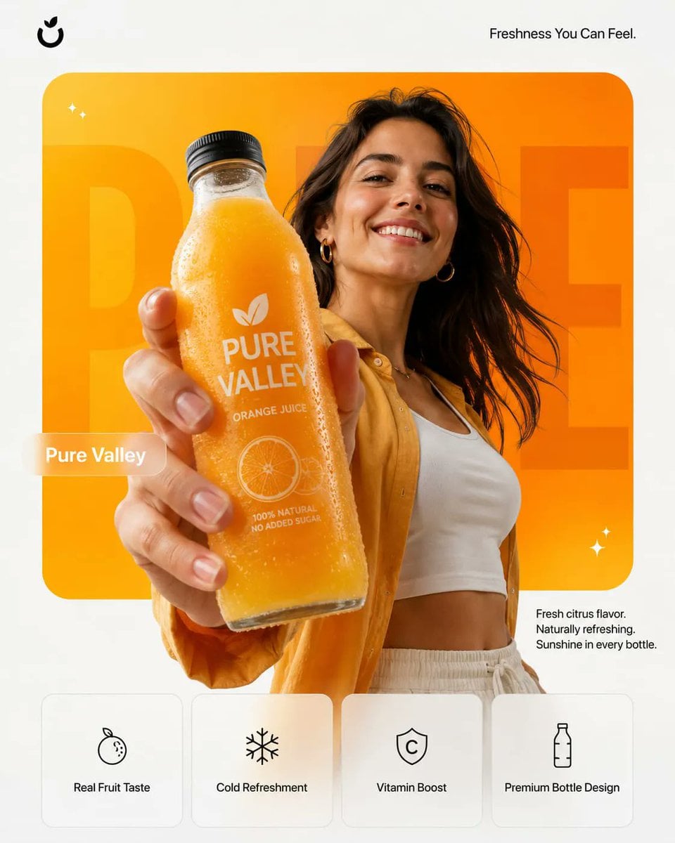 Create a photorealistic premium product campaign poster in a 4:5 vert…