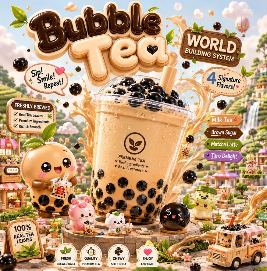 transformed into a miniature brand universe. The product is the hero…