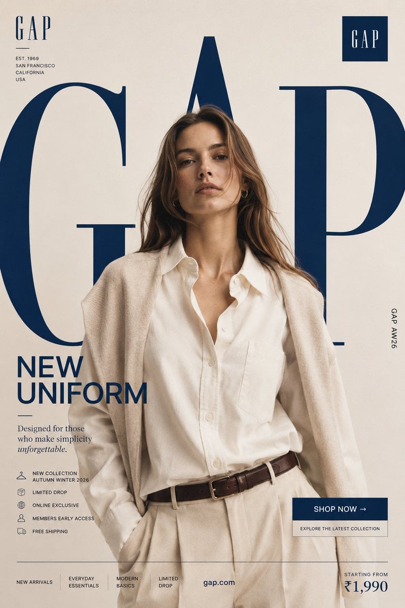 "NEW UNIFORM" FORMAT Ultra-Premium Fashion SMM Promotional Poster Ver…