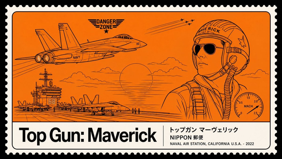 Minimalist Japanese postage stamp movie poster in the "Nano Banana 2"…