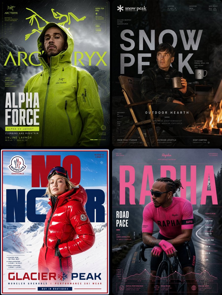 Arc'teryx × Lewis Hamilton — "ALPHA FORCE" FORMAT: Ultra-Premium Outd…