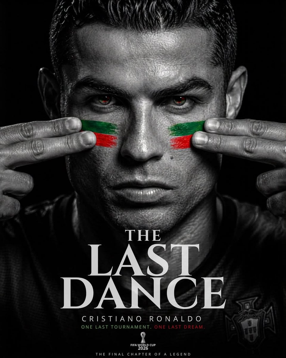 Ultra-realistic FIFA World Cup 2026 poster, dramatic black-and-white…
