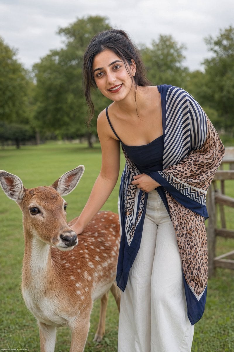 A hyper-realistic, full 4K resolution outdoor portrait photograph of…