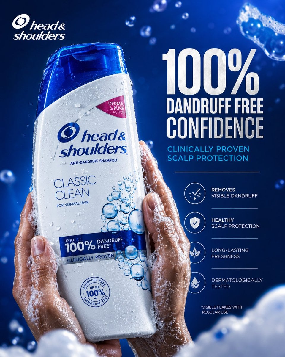 HEAD & SHOULDERS "CONFIDENCE STARTS AT THE SCALP" FORMAT Ultra-Premiu…
