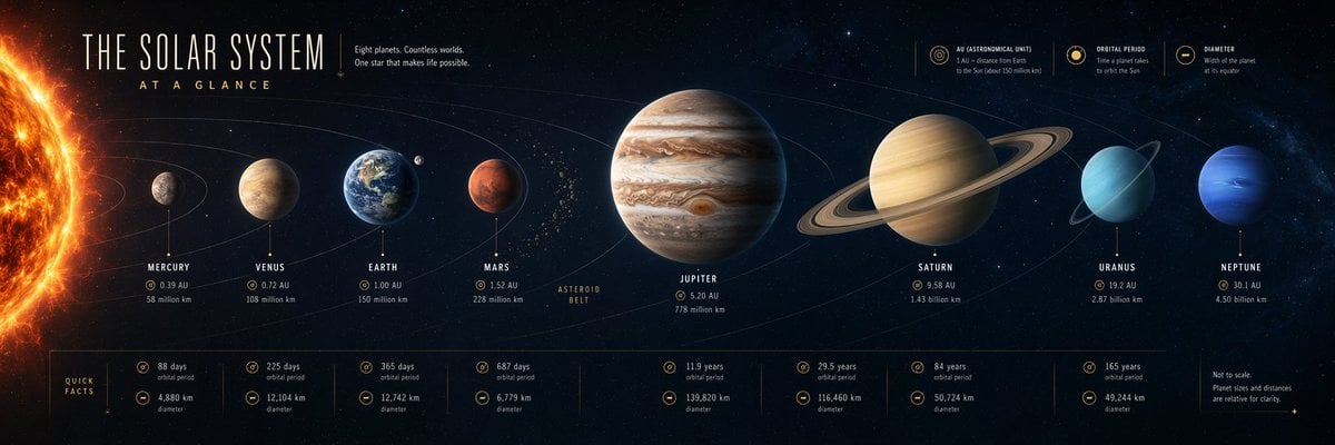 Create a single ultra-wide panoramic science explainer visual, horizo…