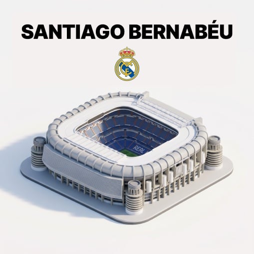 Present a clear, 45° top-down isometric miniature 3D cartoon scene of [Stadium], with soft refined textures,…
