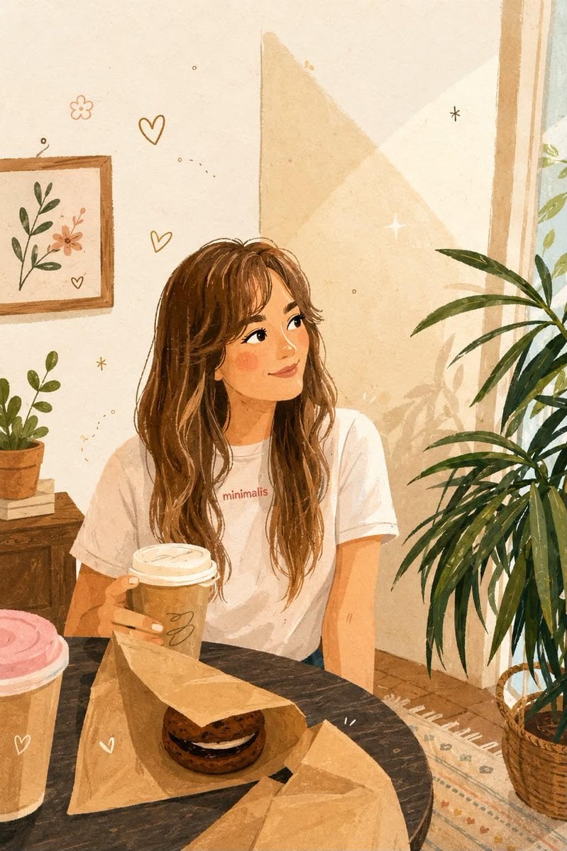 Transform the uploaded photo into a warm, cozy hand-painted storybook…