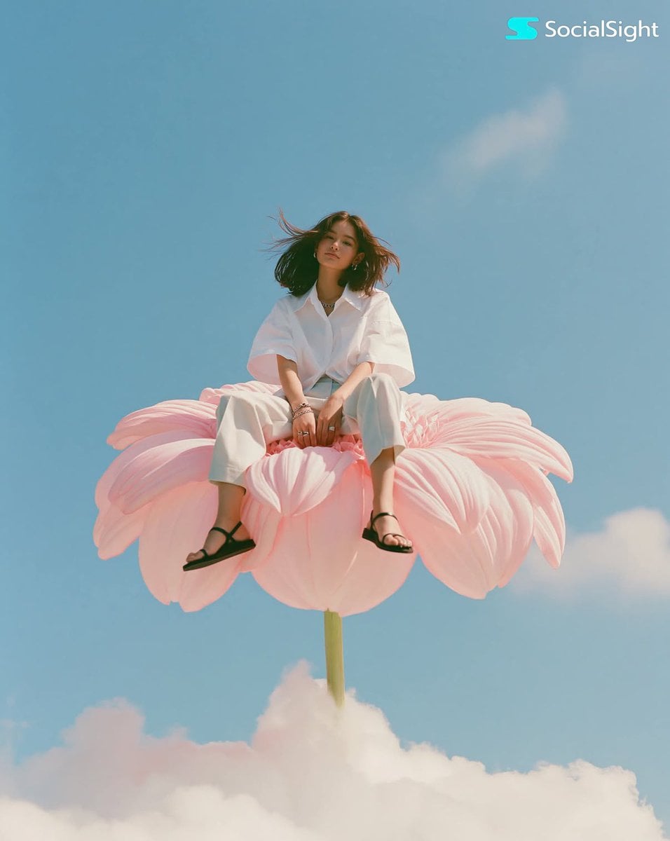 Photorealistic high-fashion editorial image, vertical 4:5. A young ad…