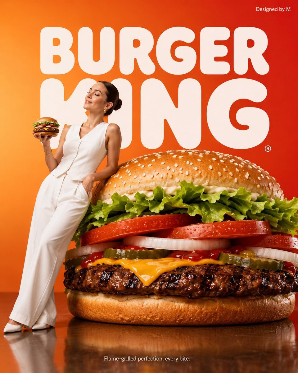 Create a minimalist commercial advertisement featuring an oversized S…