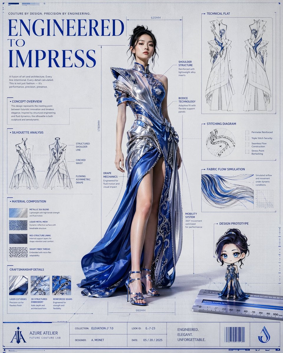 Hyper-realistic luxury fashion campaign poster designed as a giant ar…