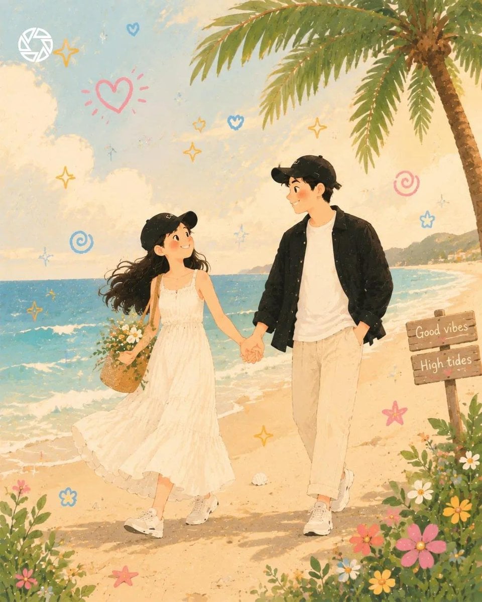 Transform the reference into a dreamy, whimsical, pastel-toned illust…