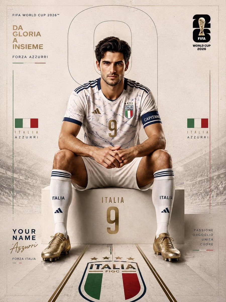 Create a premium FIFA World Cup 2026-inspired sports editorial poster…