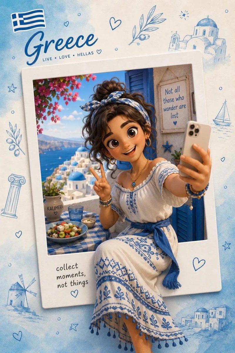 CREATE A PREMIUM 3D TRAVEL POSTCARD / POLAROID SOUVENIR Transform the…