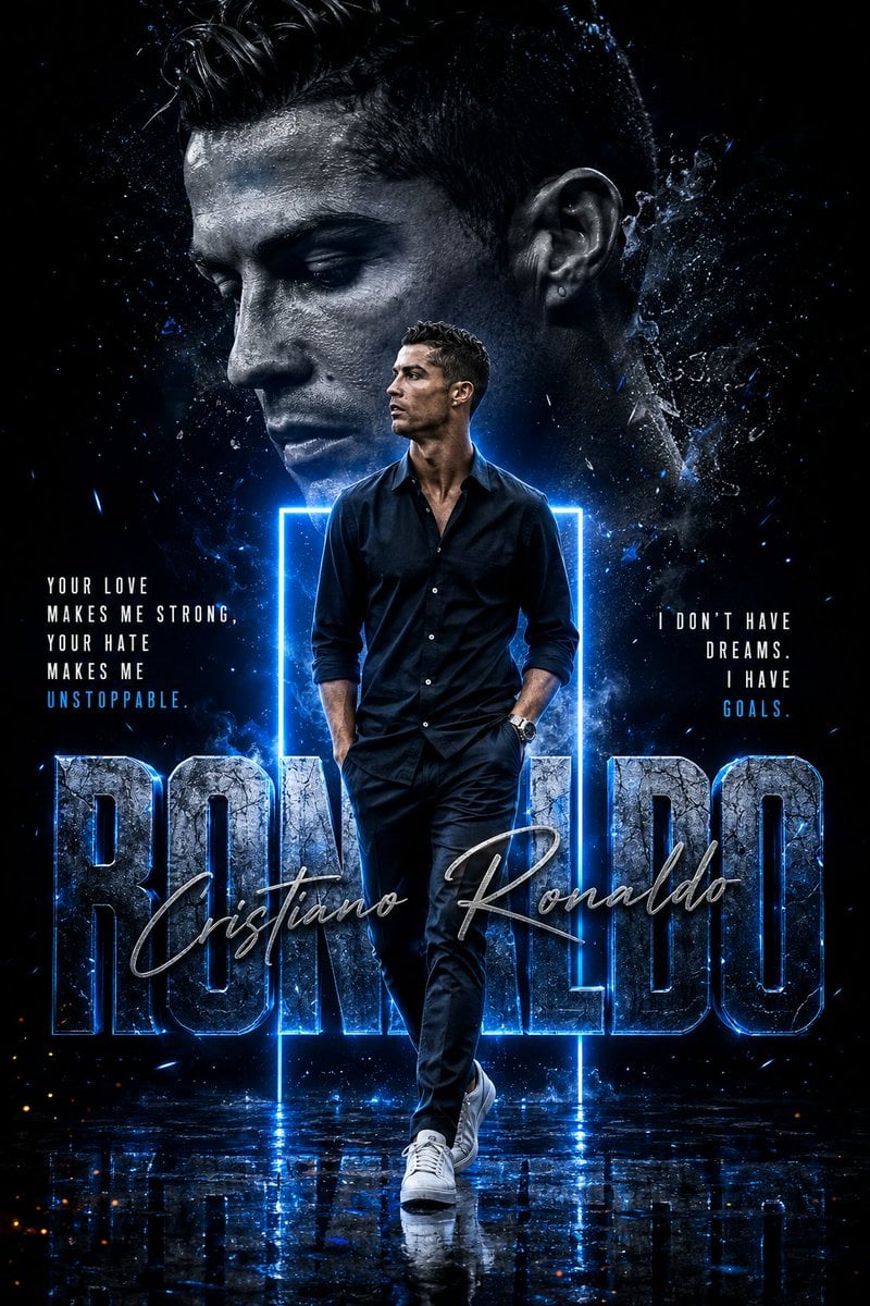 Create a premium cinematic Instagram poster featuring [Celebrity Name…
