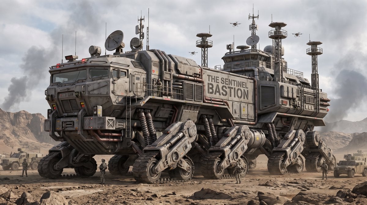 TITLE: The Sentinel Bastion Mobile Security Command Fortress A massiv…