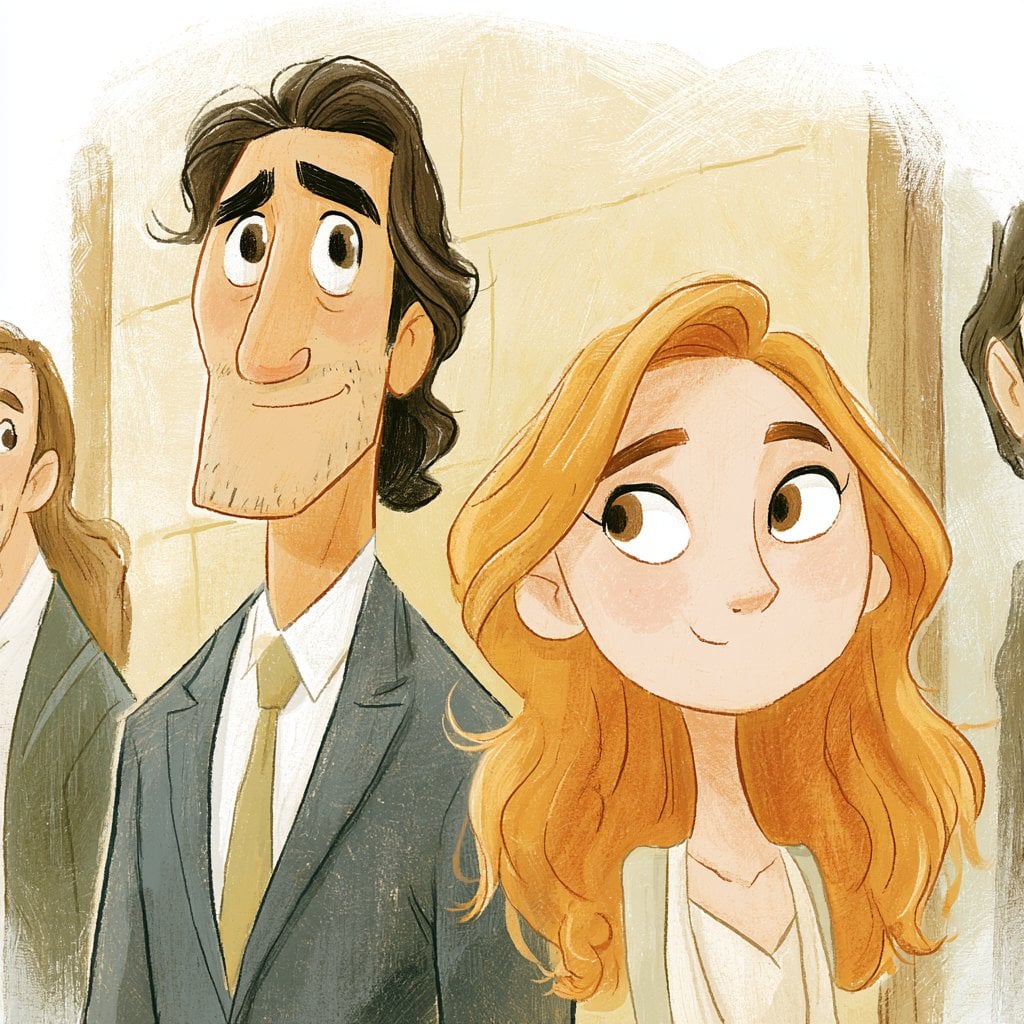 This Midjourney style reference combines expressive cartoon proportio…