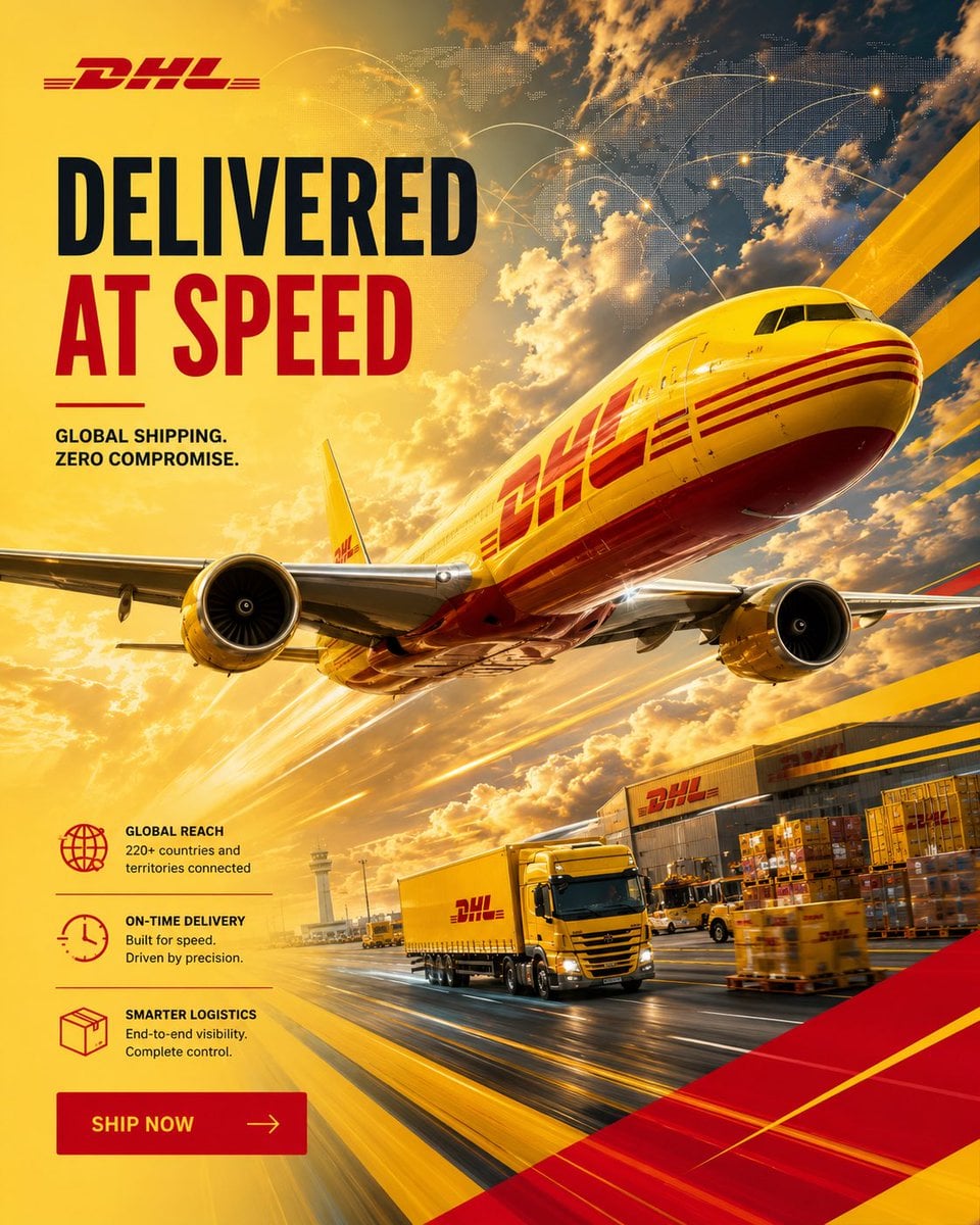 Act as a senior art director from a global advertising agency specializing in premium logistics and transport…
