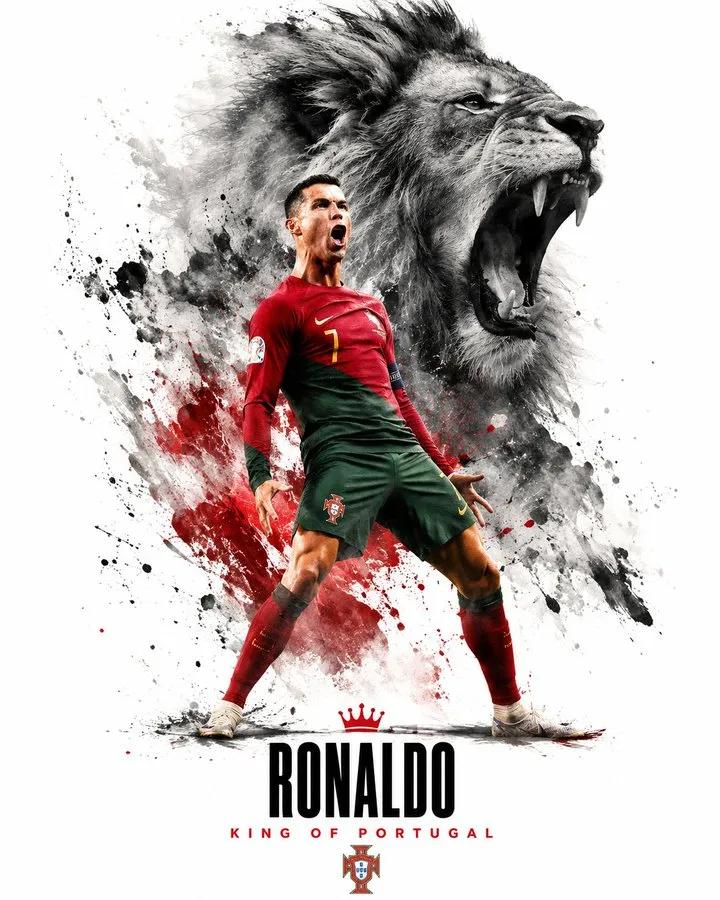 Create an epic sports poster featuring a legendary football player st…