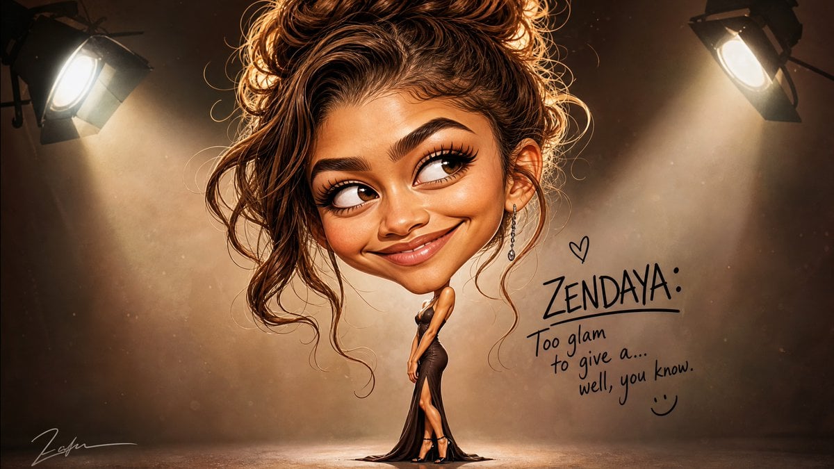 Hilarious stylized digital caricature of [Subject], featuring an over…