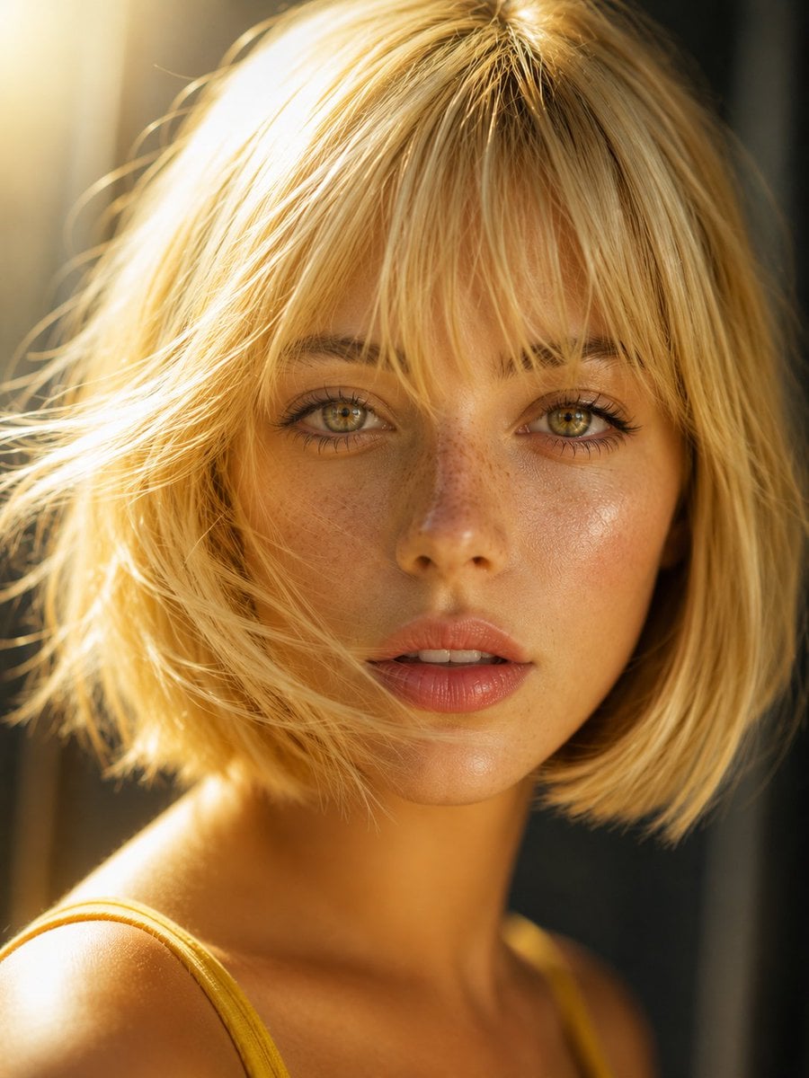 Ultra-realistic extreme close-up beauty portrait of an exceptionally beautiful young European woman, pale por…